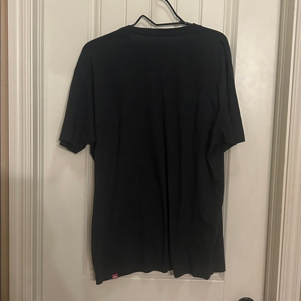 KIMES Men's L Black longhorn flag Graphic Crew Neck T-Shirt - Picture 3 of 4